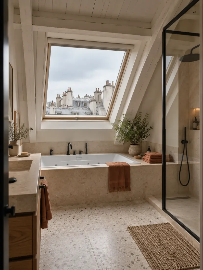 Salle de bain lumineuse