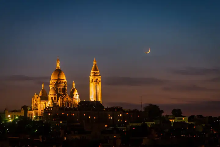 Le Sacré-Cœur la nuit